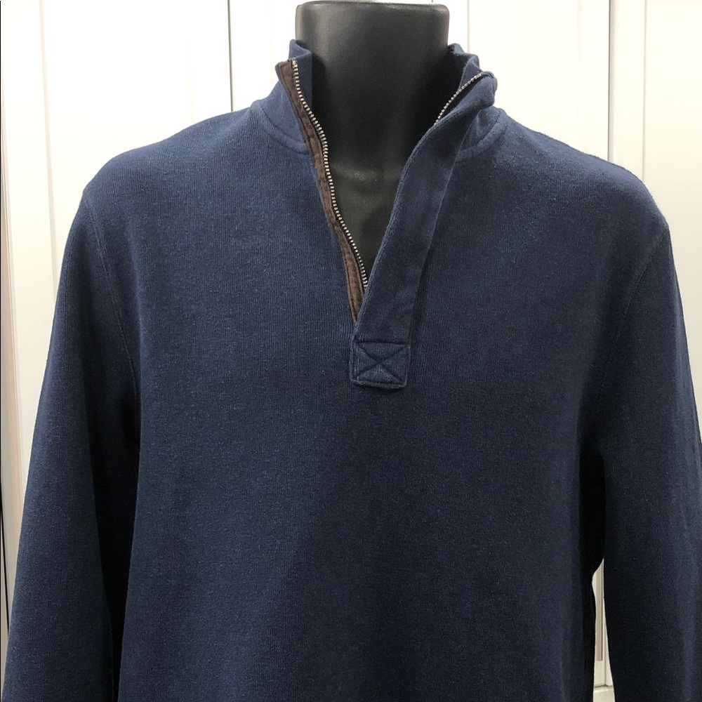 Roots ¼ Zip Sweatshirt – Denim Blue – Medium / Fits Like Men’s Small - Picture 13 of 14